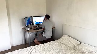 Gamer Stepsister Fucked by Stepbrother After Blackmail