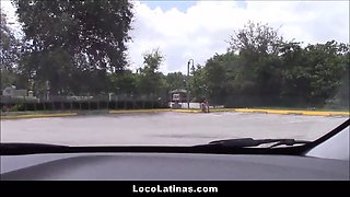 Hot spanish latina young picked up and nailed