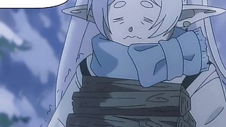 Cabin Sex On A Cold Evening -  Passion Sex Under the Snow - ( Parody HENTAI ) FERN x STARK