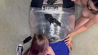Time lapse of guys getting tied and fucked in our storage unit