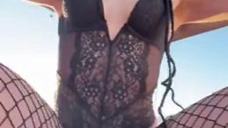 Izzy  Ari Beach Threesome
