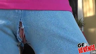 Girlfriend With A Rip In Her Pants