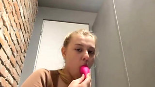 Fucking in the Public Shower. Public Big Dildo Fucking Asshole Fucking.