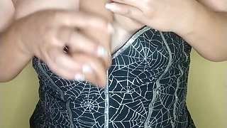Horny Girlfriend Sticks Anal Plug in Her Ass for Her Lover