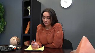 Busty brunette office secretary 2