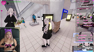Dirty Gamer Girl Gabbi Getting Nasty Naked Masturbating In Hentai Game Secret Flasher Manaka