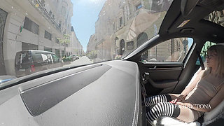 Desperate Panty Wetting Golden Shower Mouth Piss in My New Car
