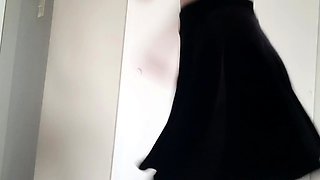 Amateur striptease and Solo masturbation