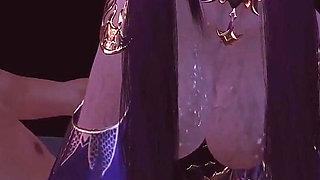 Ziyan Goddess Booty Bounce in 3D - 3D Animation