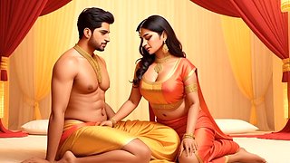 Indian stepsister has a wild night with her muscular stepbro and his huge cock