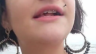 Influencer Sucking Dick in Public on a Beach
