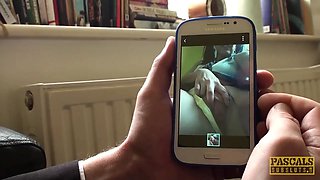 Subslut Montse Swinger gags on pecker before aggressive anal screw