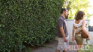 Wild hot cougar wants cum in her throat