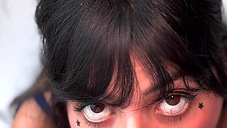 Aaliyah Sucks a Cock and Gets Cum on Her Tits