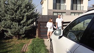 Step-father romps a tart while his sonnie sees