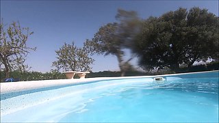 Holiday Threesome in the Pool