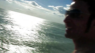 Fresh pussy slut gets pussy fucked on the beach