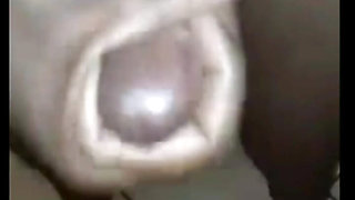 BLACK COCK GETTING STROKED