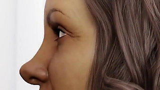 Mature Milf bathroom gloryhole blowjob