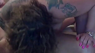 Threesome anal fuck in double penetration pound