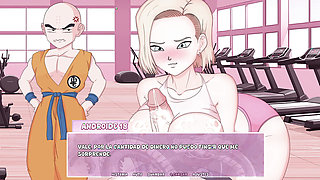 Interdimensional Desire - Fucking the Tits of Android 18 in front of her Husband