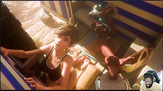 Sombra Watches Gloryhole Deepthroating, Bald Pussy Natasha Fucking, Huge POV Galacta Face Fucking