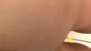 Showing Her Ass and Riding My Cock