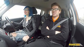 I unloaded in her tight behind during a fake driving lesson