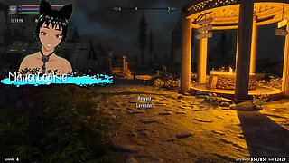 Skyrim B and L mod - Going out and fucking a hot goth Vampire and having an orgy
