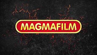 Creepy old man fucks a young blonde outdoors - Magmafilm
