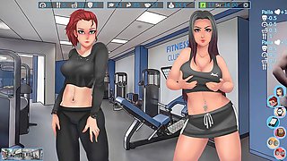 LoveSkySan69's gameplay of second base action with big-boobed anime moms and teen girls