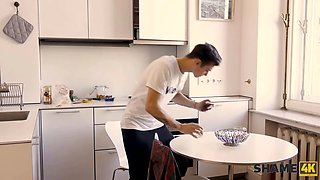 Shame4k. dream porn in the bathroom with older and glorious blond and a guy