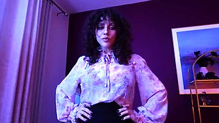 Hot Teacher Vampire Seduces Student - Big Tits MILF Fucking in Halloween Role Play