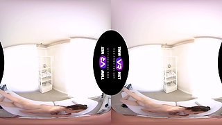 Double Blowjob From A Sweet Girl In Vr - Petite Teen Riding