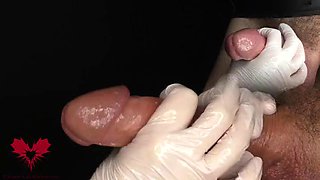 Medical examination of the urethra and extraction of a sperm sample. View I