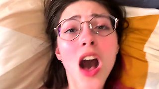 Amateur real small titted party teen slammed in gym class