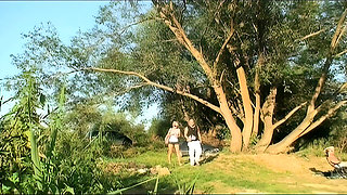 Vintage Outdoor Sucking and Fucking with Stranger Compilation