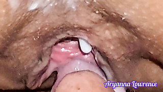 Rough Orgasm with Cumshot and Tongue in Pussy