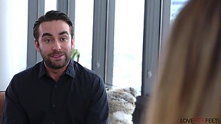 Foot Sex In My Corner Office - Brooklyn Chase & Logan Pierce
