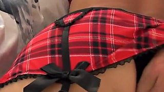 Balls-deep Creampie for Cuban Roommate in College Outfit