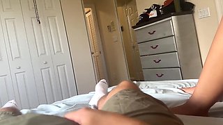 Naughty babe was reading but her stepbro wanted to fuck her