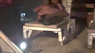Midnight Poolside Tease