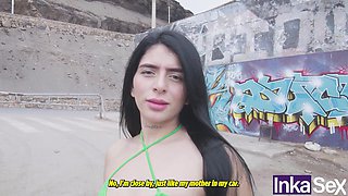 Big Ass Latina Gets Caught Naked in the Street and Fucked by Stranger