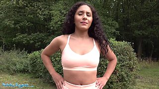 Public agent gym model Liv Revamped fucked in garage for money