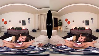 Japanese Student Mesmerizes with Sensual Virtual Reality Passion