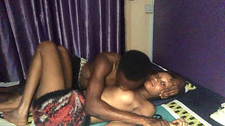 Lagos Boy Soaking Ebony Sexy Queen’s Breast