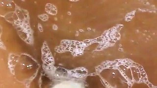 FamilyStrokes - Gorgeous horny babe drops on her knees to gobble on massive cock