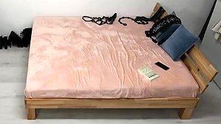 Blonde teen hardcore fucked on bed
