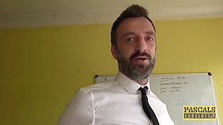PASCALSSUBSLUTS - Petite Cherry English Analled and Fed Cum