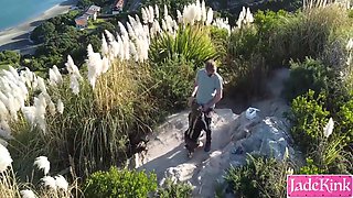 Admin Kink - Cute Blonde Girl Blowjob, Fucking And Facial Outdoor Near Beach